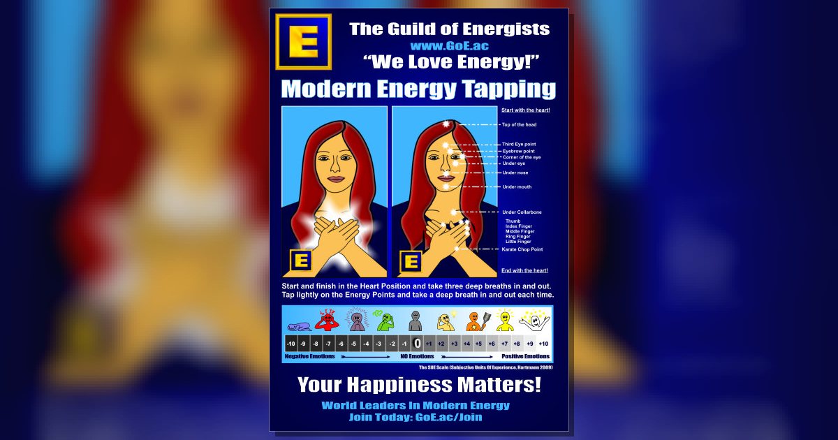 GoE Modern Energy Tapping A4 Sheet Silvia Hartmann